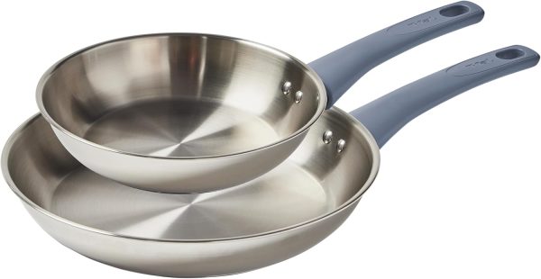 Stainless Steel Fry Pan Set 2 Piece